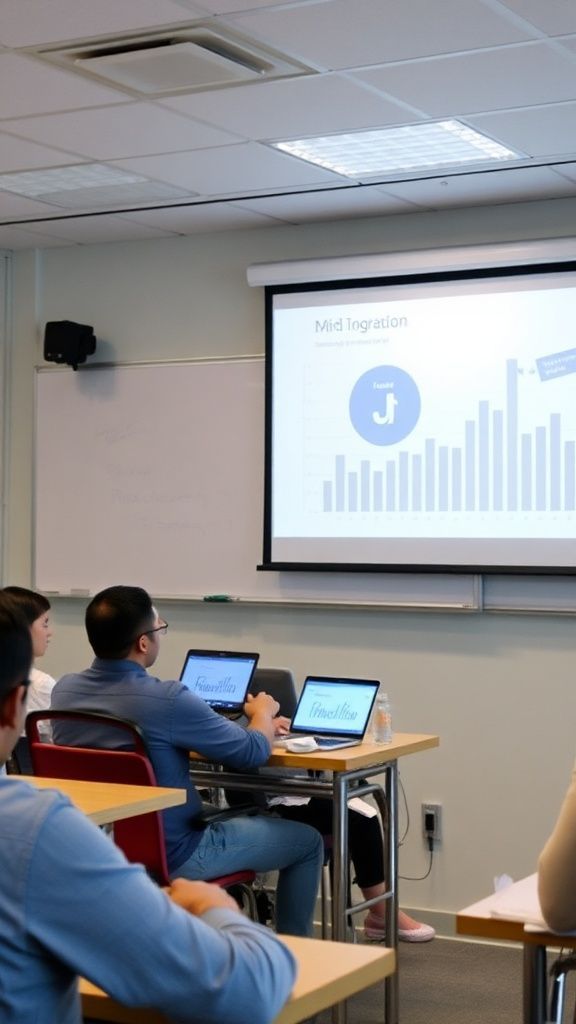 อาจารย์แชมป์สอนในห้องเรียนดิจิทัล